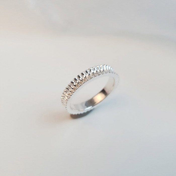 gear silver ring. #1